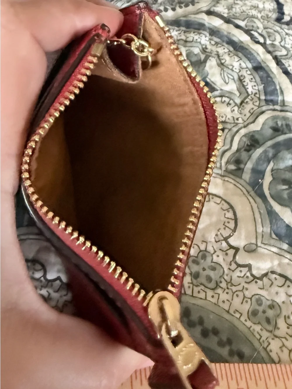 COACH Red Leather ID Wallet